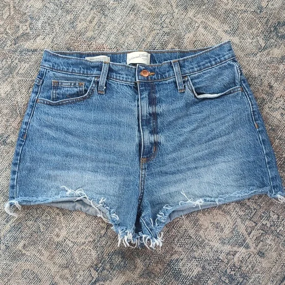 ❤️ Universal Thread highest rise shortie short denim cut off shorts - Picture 1 of 5